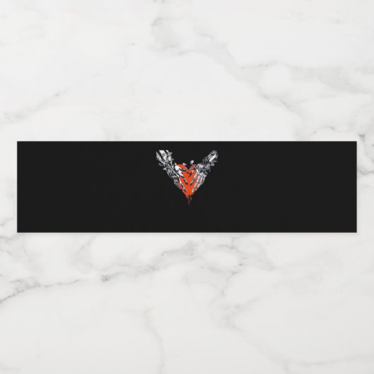 Holding Heart Classic Wasserflaschenetikett (Einzelnes Label)