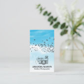 Holding-Kamera | Vögel im Himmel Visitenkarte (Stehend Vorderseite)