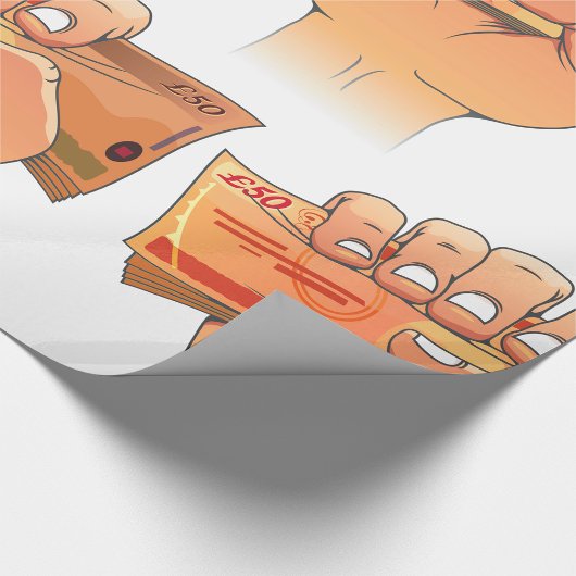 Holding Money Geschenkpapier