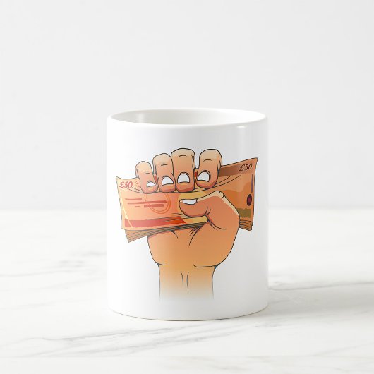 Holding Money Kaffeetasse