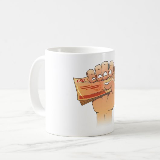 Holding Money Kaffeetasse (Vorderseite Links)