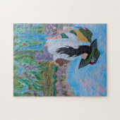 Holding On Woman and Children Painting Puzzle (Horizontal)