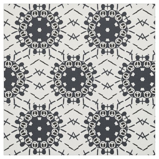 Holding Peace Circle Fabric Stoff (Muster)
