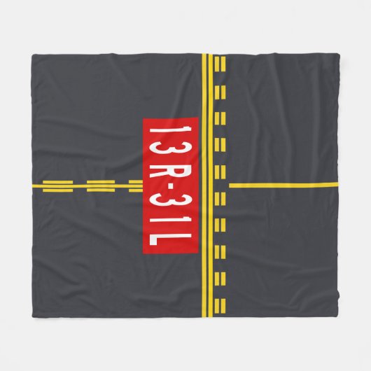 Holding Point Marking 13R-31L Fleecedecke (Vorderseite (Horizontal))