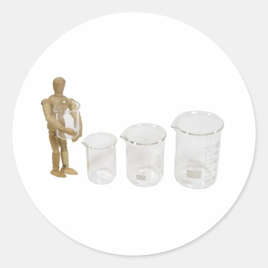 HoldingBeaker013110 Runder Aufkleber (Vorderseite)