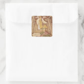 Holdingchalice Ezekiel und Angel Quadratischer Aufkleber (Tasche)