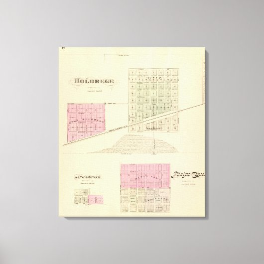 Holdrege, Nebraska Leinwanddruck (Vorderseite)