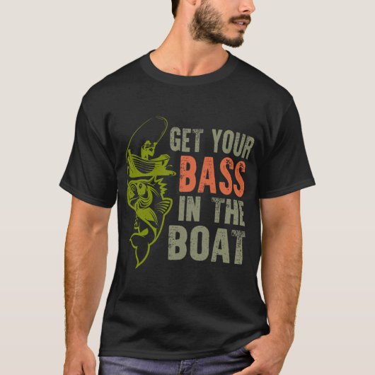 hole deinen Barsch ins Boot T-Shirt (Vorderseite)