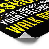 Hole Holes Warning Profanity Fun Gag Gift  Poster (Ecke)