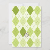 Hole In One, Blue Golf 1st Birthday Einladung (Rückseite)