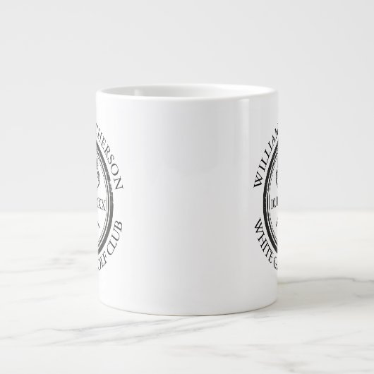 Hole in One Classic Personalized Golf Jumbo-Tasse (Vorderseite)