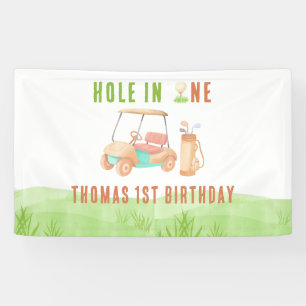 Hole In One Erste Geburtstagsfeier Banner