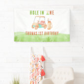 Hole In One First Birthday Party Banner (Insitu)