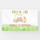 Hole In One First Birthday Party Banner (Horizontal)