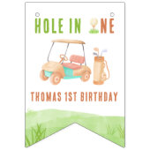 Hole In One First Birthday Party Wimpelkette (Erste Fahne)