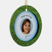 Hole-in-One-Foto unterzeichnet Golfball Keramik Ornament (Rechts)