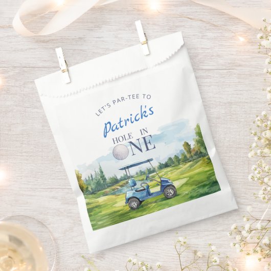 Hole In One Golf 1. Geburtstag  Geschenktütchen (Ausgeschnitten)