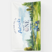 Hole In One Golf 1st Birthday  Banner (Vertikal)