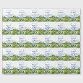 Hole In One Golf 1st Birthday Geschenkpapier (Flach)