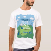 Hole In One Golf 1st Birthday T-Shirt (Vorderseite)