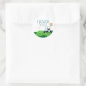 Hole In One Golf Birthday Thank You Sticker (Tasche)