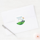 Hole In One Golf Birthday Thank You Sticker (Umschlag)