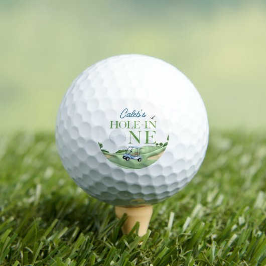 Hole In One Golf Boy First Birthday Par-Tee Golfball (Insitu T-Shirt)