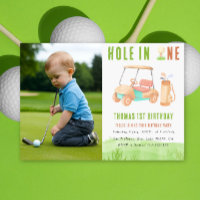 Hole In One Golf Erste Geburtstagsfeier