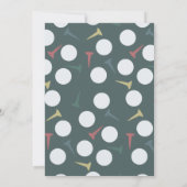 Hole in One Golf Fairway Par-Tee Boy 1st Birthday Einladung (Rückseite)