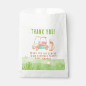 Hole In One Golf First Birthday Thank you Geschenktütchen (Vorderseite)