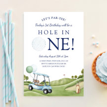 Hole In One Golf Par-Tee 1. Erster Geburtstag