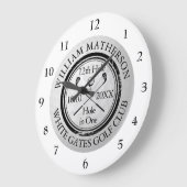 Hole in One Golf Personalized Große Wanduhr (Winkel)