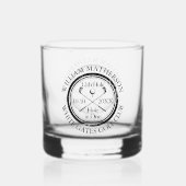 Hole in One Golf Personalized Whiskyglas (Rückseite)