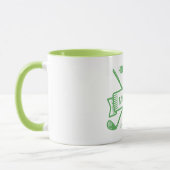Hole-in-One Golf Tasse - Personalisiertes Golfer-G (Links)