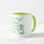 Hole-in-One Golf Tasse - Personalisiertes Golfer-G (VorderseiteRechts)