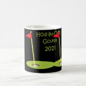 Hole In One Golfer 2021 Golf Hole In One Golfing  Kaffeetasse (Mittel)