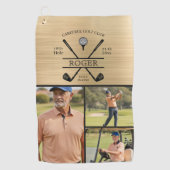 Hole In One Golfer 3 Foto Golfhandtuch (Vorderseite)