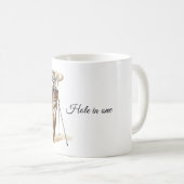 Hole-in-One-Golfschläger Kaffeetasse (VorderseiteRechts)