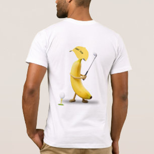 Hole In One – Lustige Banane Golfschläger Cartoon T-Shirt