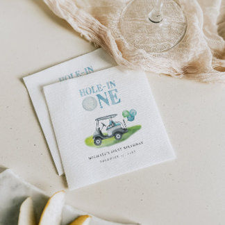 Hole-in-One Mini Golf Party Serviette