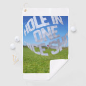 Hole In One Nice Shot Golf Towel Golfhandtuch (Insitu)