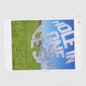Hole In One Nice Shot Golf Towel Golfhandtuch (Horizontal)