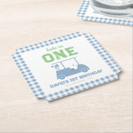 Hole in One Par Tee Boy 1st Birthday Untersetzer