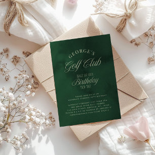 Hole-in-One Par-tee Elegant Golf Geburtstagsparty Einladung