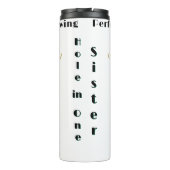 Hole in One Sister – Personalized Golf Milestone Thermosbecher (Rückseite)
