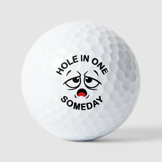 Hole in One, Someday lustiger Anfänger Golfer Golfball (Vorderseite)