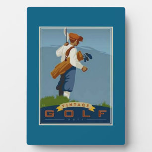 "Hole-in-one Vintage Golf" Fotoplatte