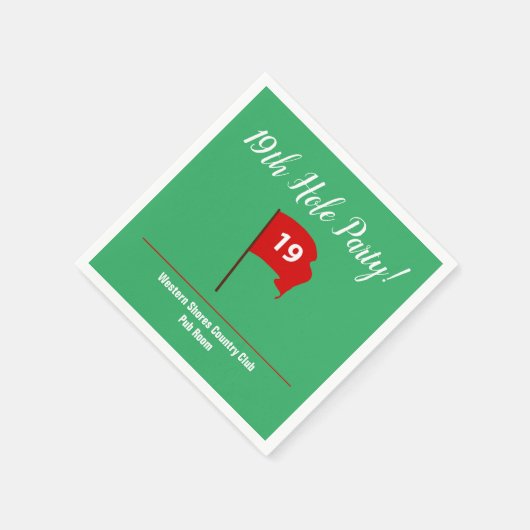 Hole Pub Party Napkin Serviette (Ecke)