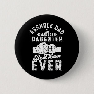 Hole Vater und Smart Daughter Bestes Team aller Ze Button