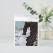 Holei Sea Arch Hilo Big Island Hawaii Postkarte (Stehend Vorderseite)